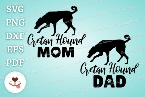 Cretan Hound Mom and Dad: A Must-Have Graphic for Crafts and Printables