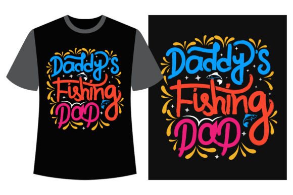 Daddy’s Fishing Buddy T-Shirt Design Graphics
