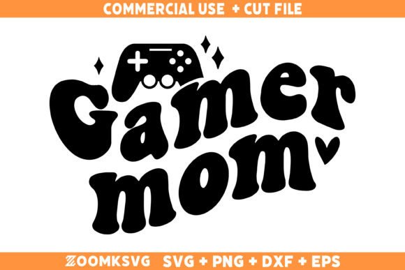 Gamer Mom Graphics: A Versatile Craft Design Asset for Local Business Branding