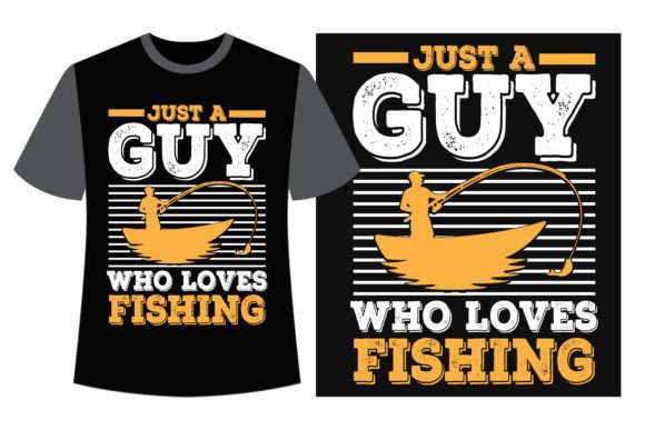 Just Guy Who Loves Fishing: A Graphic Design Asset for Passionate Content Creators