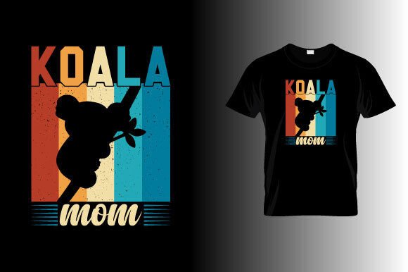 Koala Mom Graphic Design Asset for Crafts and Creative Projects