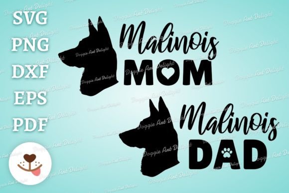 Malinois Mom Dad: A Heartfelt Embroidery Design for Real Projects