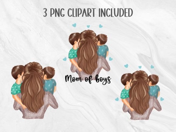 Mom of Boys Png Clipart: A Versatile Graphic Design Asset for Crafts and Branding