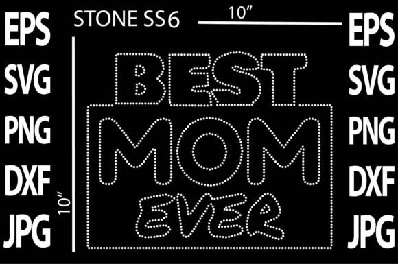 Rhinestone Mom Template: A Sparkling Graphic Design Asset for Crafts and Local Branding