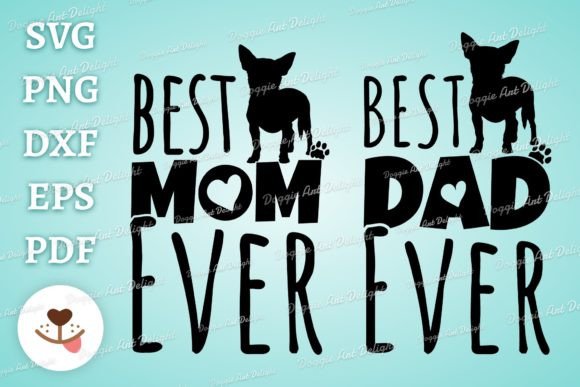 The Best Chihuahua Mom Dad: A Graphic Design Asset for Crafts Enthusiasts